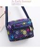 Bolsa de pano de flores Nova bolsa crossbody feminina Pano Oxford Bolsa de mãe de meia-idade e idosa Bolsa Bolsa de ombro multicamadas Bolsa de lona