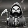 Cruce de Fronteras Nuevo Producto Guadaña de la Muerte Pato Guadaña de la Muerte Pato Decoración de Escritorio Estatua de Pato Calavera Adornos Pequeños