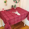 Mantel de Año Nuevo, mantel festivo rojo de Navidad, mantel de ambiente, mantel de comedor, par de manteles, mantel decorativo de estilo navideño.