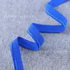 Banda Elástica Tejida Blanca y Negra en Stock con Borde Brillante para Tiras de Dobladillo de Ropa y Accesorios de Cortina
