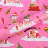 Papel de Presente de Natal da Amazon Papel de Presente Engraçado do Papai Noel Fabricante Spot Atacado