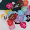 Etiqueta Acrílica de Carta de Amor en Inglés de Doble Cara Llavero Hecho a Mano Colgante Materiales para Joyería Accesorios