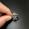 Anel de abertura de esmalte vintage para mulheres com design de nicho exclusivo para casal em anel de dedo de casal de luxo leve