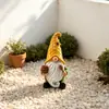 Escultura decorativa de jardín alimentada por energía solar, elfo de resina transfronterizo de Amazon sosteniendo un tarro de miel con luces