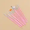 15 sets de set de bolígrafos para uñas pintura flor línea de arrastre pintura flor de punto bolígrafo de fototerapia varilla de plástico set de herramientas para uñas Venta al por mayor