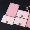 Sobre Rosa Romántico Hermoso Juego de Papel para Cartas Fresco Simple Confesión Romántica Estilo Antiguo Carta de Amor Papel Membretado con Lacre