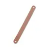 Alça de couro dupla face 19,5*1,6cm para alto-falantes prontos, caixas de vinho, caixas de bolo da lua, com largura de furo de alça ampliada, atacado