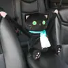 Bonita caja de pañuelos para coche, papelera y caja de pañuelos multifuncional para el reposabrazos del coche, accesorio interior para coche 2 en 1