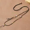 Cordão para Pingente de Jade Ajustável Joia Âmbar Cristal Ágata Corrente de Pescoço Corrente de Suéter Unissex Atacado