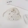 48151 Bolsa con cordón de dibujos animados para guardar artículos diversos para estudiantes, neceser portátil para cosméticos y pintalabios
