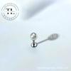 Nuevos Pendientes de Perla Artificial de Aleación de Titanio F136 Tornillos para Labio de Titanio Tornillos para Cartílago Auricular Joyería con Rosca Externa Accesorios
