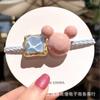 Accesorios Pequeños Mickey Mouse Niña Goma para el Cabello Estilo Coreano Celebridad de Internet Goma para el Cabello Anillo para el Cabello de Mujer No Daña el Cabello