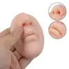 Al por mayor transfronterizo Silicona Tridimensional Ovalado Nariz y Boca Tatuaje Bordado Práctica Cuero Maquillaje Rostro Simulación Labios Modelo Herramienta