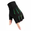 Guantes de ciclismo con protección solar para hombre, verano, finos, transpirables, antideslizantes, seda de hielo, para conducir con dedos expuestos, pesca Luya, guantes de medio dedo