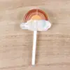Juguete de Comida Simulada Lollipop Arcoíris Luminoso Colgante DIY para Llavero de Teléfono Móvil Material Hecho a Mano Pegamento de Crema