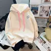 Novedades Primavera/Otoño 2026 Sudaderas Casuales Sueltas Versátiles para Niñas Moda Dulce Linda con Capucha Manga Larga Top Moderno