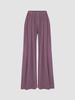 Pantalones de cintura elástica informales, holgados, de pierna ancha, de talla grande, para mujer, de Amazon Independent Station, nuevos, estilo europeo y americano, 2024
