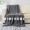 Manta de Sofá Manta Estilo Ins Manta para Cochilo no Escritório Xale Manta para Ar Condicionado Decoração de Cama e Café da Manhã Cama Toalha de Cabeceira