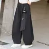 Pantalones Casuales de Patchwork Moda Estilo Coreano para Niñas Primavera y Otoño 2026 Nuevos Pantalones de Chándal Casuales Holgados Curvados para Niñas