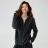 Cardigan de Cashmere com Malha Trançada Céu Estrelado, Estilo Preguiçoso Rejuvenescedor, Detalhe Dourado de Feijão, com Capuz e Zíper, Tricô Feminino
