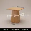 Mesa y Silla de Café Combinación Tienda de Té de Leche Bar Barra de Libros Área de Ocio Recepción Negociación Sofá Asiento de Madera Maciza Atmosférico Retro