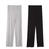 Calça de maternidade verão estilo fino para usar por cima 2026 novo modal com caimento calça pantalona plus size solta não aperta a barriga