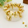 Nuevo Pulsera de Joyería Estilo Retro Brillante Dulce y Fresco Exagerada Popular Transfronteriza Europea y Americana Pulsera de Perlas de Imitación Estilo Punk para Mujeres