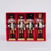 En Stock Madera 13cm Cascanueces Adorno Regalo de Navidad, Marioneta Soldado Cascanueces Pintado, Venta Caliente Transfronteriza