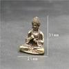 Adornos antiguos de Buda viejo latón puro Feng Shui adornos pequeños casa de pueblo escritorio Maitreya Buda colgante pequeño