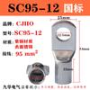 SC95-8 cableado nariz sc95-10 Guangdong cable de cobre extremo de oreja fabricantes SC95-12 terminal de cobre mirilla