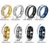 Anillos Populares Europeos y Americanos para Parejas de Amazon, Anillos Giratorios de Acero de Titanio para Aliviar el Estrés, Venta al por Mayor de Fábrica de Joyería