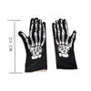 Guantes de Esqueleto de Horror Negro para Halloween Estampado de Calavera Turbante Mágico Variedad Bufanda a Prueba de Sol y Polvo