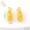 Acessórios DIY Banhados a Ouro Antigo que Preservam a Cor Fruta Morango Banana Pingente Fio para Pulseira Abóbora Durian Pingente de Colar