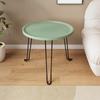 Mesa auxiliar plegable para sofá, mesa pequeña popular en Internet, mesa de centro para sala de estar, mesa redonda pequeña y sencilla para el hogar, mesita de noche mini para dormitorio