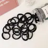 50 Bandas de Goma de Colores Caramelo Sin Marcas Rojo de Internet ins Adornos para Diadema de Mujer Diadema de Mujer Bandas Elásticas Altas Anillos para el Cabello de Color Sólido Simple Cuerda para el Cabello Venta al por Mayor