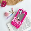 Directo de fábrica nuevo estuche protector de iPhone 11 con espejo Barbie tridimensional estuche de silicona para teléfono Apple de dibujos animados