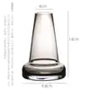 Jarrón Escandinavo Ins Simple Creativo Transparente Vidrio Recipiente Hidropónico Arreglo Floral Escritorio Oficina Adornos Botella de Vidrio