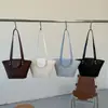 Bolsa de Mão de Nicho de Luxo Feminina 2026 Nova Moda Textura Trançada Bolsa Cesta de Piquenique Bolsa Tote Casual para o Dia a Dia