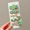 Pasador de Color Dopamina para Mujer, Pasador para Flequillo Lateral, Pinza de Pato Corazón de Chica Dulce, Pinza Lateral Linda Todo Combinación, Tocado