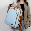 Mochila Expansível com Carregamento USB, Bolsa Elegante para Viagens de Negócios de Curta Distância, Bolsa com Armazenamento Multicamadas para Laptop para Homens e Mulheres
