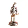 Guerrero Espartano de Latón Puro Guerrero Europeo Vintage Objeto Viejo Sólido Mascota de Escritorio para Té Adorno Artesanal Decorativo