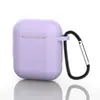 Funda Adecuada para Auriculares AirPods de 2ª Generación, Modelo Grueso de Apple de 2ª Generación con Hebilla, Cubierta Protectora de Silicona para Auriculares Bluetooth Integrado