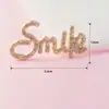 Nueva Serie de Letras y Números DIY Aleación de Zinc Fundido Carcasa para Teléfono Móvil Marca de Letra de Belleza Agujero para Colgante de Diamante Accesorios para Zapatos