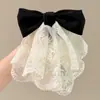 Accesorio para el cabello estilo Hepburn de lunares con una pinza de tiburón grande, diseñado para cabello voluminoso, adecuado para coletas altas, pinza de cangrejo triangular, accesorio para el cabello para mujer