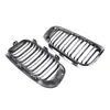 Adecuado para Modelos BMW de los Años 15-17 Serie 1 F20F21 Rejilla de Doble Línea Rejilla de Admisión de Aire Accesorios para Coche Modificación