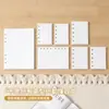 Páginas de Relleno para Cuaderno de Hojas Sueltas A4A5A6A7M5 Doble Cara en Blanco Desmontables 6 Agujeros 5 Agujeros Insertos Desmontables de Hojas Sueltas