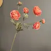 Peônias estilo inglês, lírios de múltiplas cabeças, flores artificiais para casamentos, decorações florais com núcleo aveludado, materiais de tecido de seda, materiais florais atacado