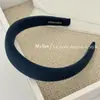 Faixa de Lã de Aba Larga Cor Sólida Estilo Coreano Outono e Inverno Top Alto Coroa Alta High-End Nova Versátil Retro Grampo de Cabelo para Exterior
