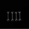 Uña de Lengua Transparente Uña de Lengua Acrílica Invisible Barra Suave UV Bola Redonda de 5 mm Uña de Lengua 1.6 Uña de Lengua Anti-Descubrimiento Piercing Corporal