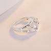 Anillo de diamantes en forma de corazón de Zhen Rong, el más vendido, de moda, nuevo, de AliExpress, eBay, comercio exterior, plateado, para mujer.